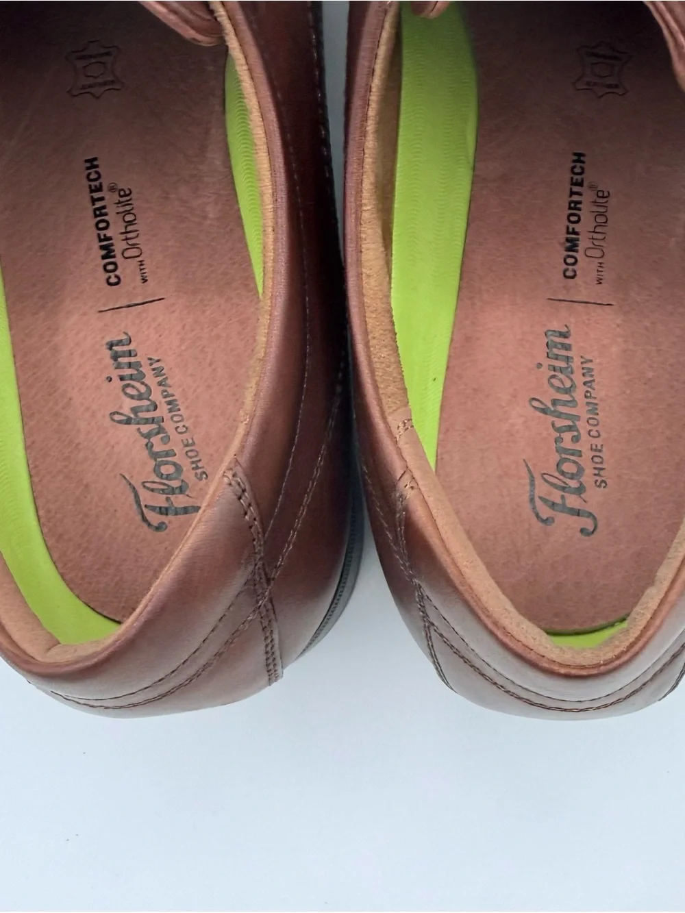Florsheim Men Comfortech 13 EEE Plain Toe Oxford Cognac Leather Dress Shoes